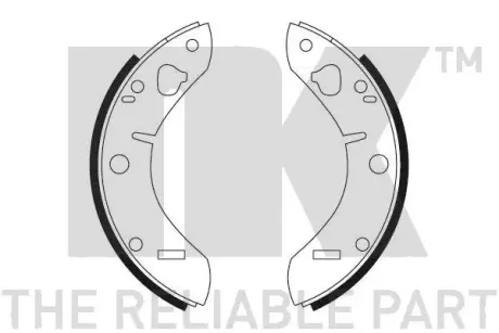 Комплект тормозных колодок NK 2799011