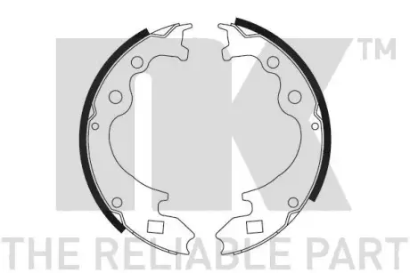 Комплект тормозных колодок NK 2799460