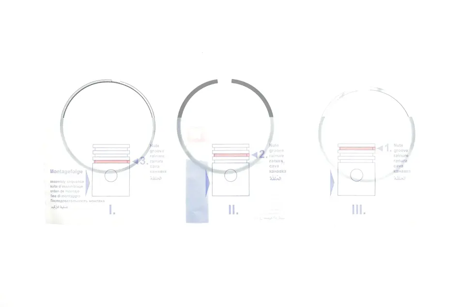 Кільця поршневі BMW 5 (F07/F10/F11)/7 (F01-F04)/X5 (E70) 4.4 08- (89.00mm/STD) (1.5-1.5-2) N63 NPR 120 007 0044 00 (фото 1)