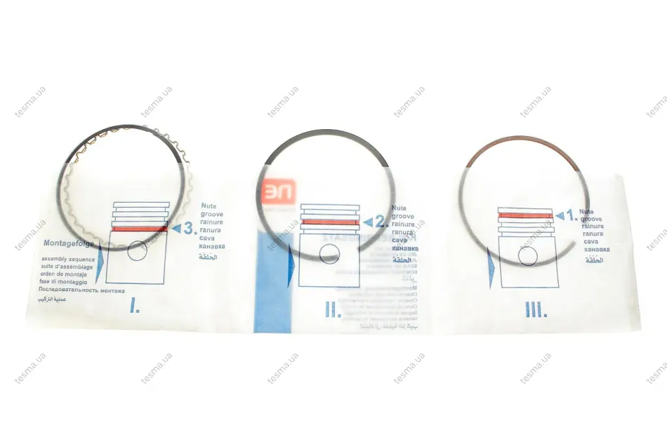 Кільця поршневі Renault 19/Volvo 440/480 1.8 85-95 (81.00mm/STD) (1.75-2.0-3.0) = 8938280000 NPR 120 038 0029 00 (фото 1)