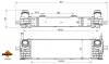 Радіатор інтеркулера BMW X3 (G01/F97/G08)/X4 (G02/F98) 17- B47 NRF 309084 (фото 5)