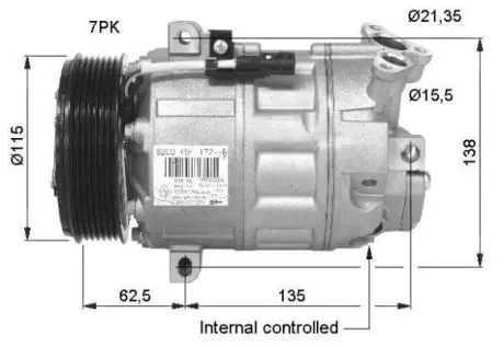 Compressor, air conditioning. Компрессор кондиционера NRF 32425G