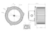 Вентилятор обігрівача HYUNDAI Santa Fe 2.0D 01- (вир-во) NRF 34275 (фото 2)