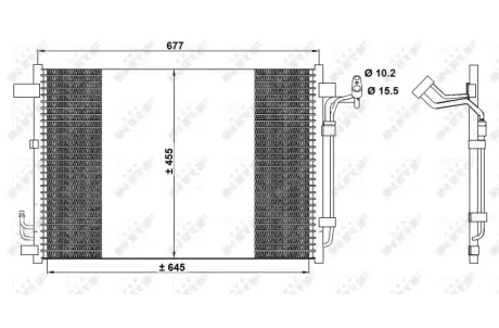 Радиатор кондиционера NRF 350094