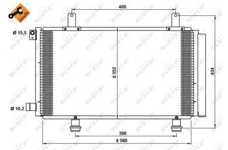 Радиатор кондиционера EASY FIT NRF 35782