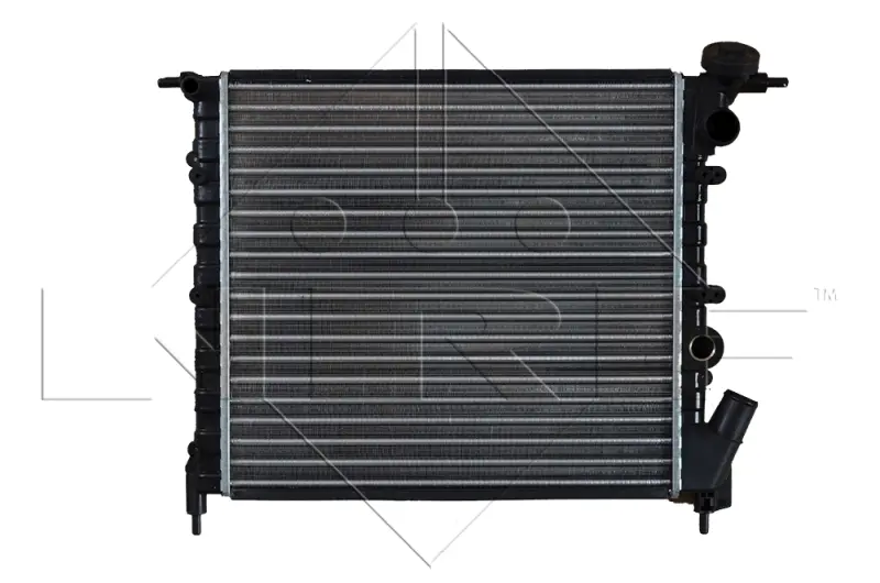 радіатор двигуна RENAULT 19 I, 19 II CHAMADE, CLIO I 1.1/1.2/1.4 01.89-09.98 NRF 58771 - фото 1