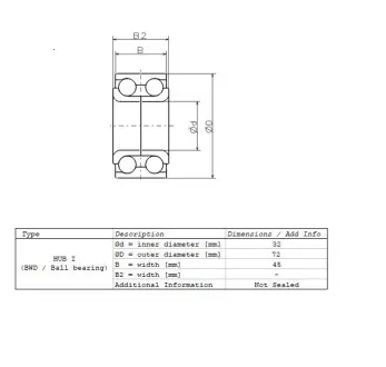 Подшипник ступицы NSK ZA32BWD05CA105