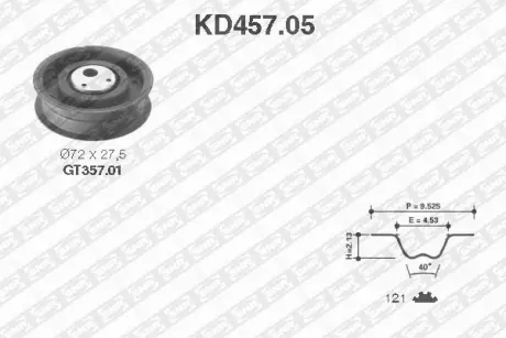 Комплект ремня ГРМ NTN-SNR KD457.05