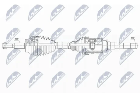 Приводний вал JEEP GRAND CHEROKEE IV (WK, WK2), DODGE DURANGO (WD) (вир-во) NTY NPWCH031