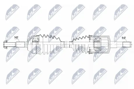 Приводний вал JEEP CHEROKEE (KJ) CHEROKEE / LIBERTY LIBERTY (вир-во) NTY NPWCH096