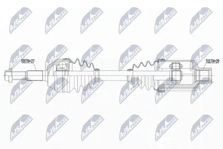 Приводний вал CHEROKEE (KJ) CHEROKEE / LIBERTY LIBERTY (вир-во) NTY NPWCH102