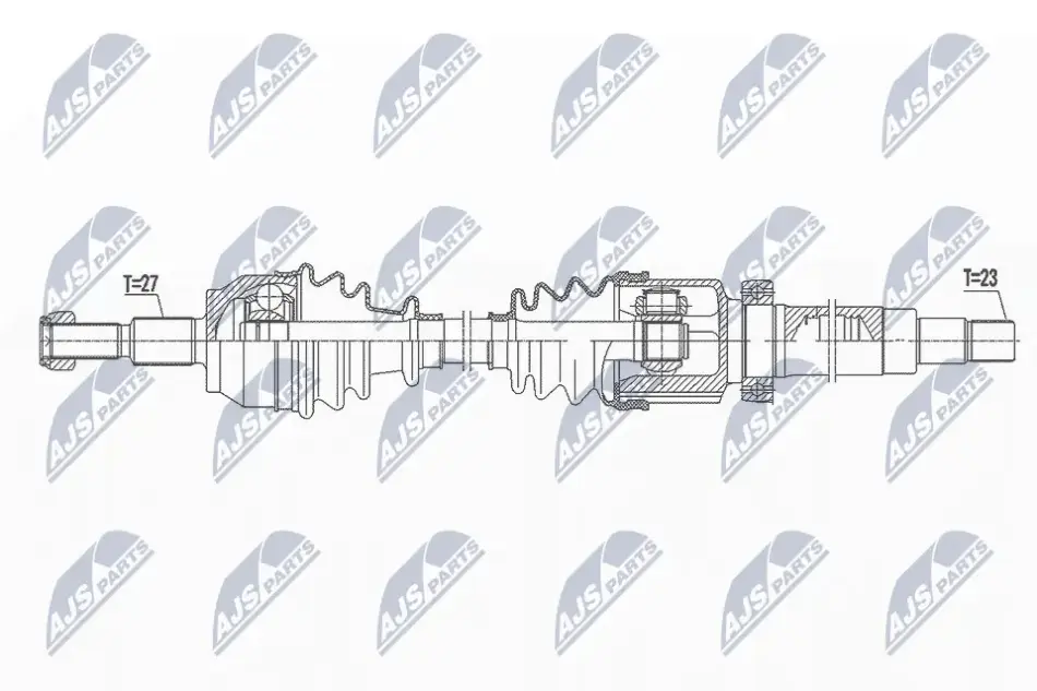 Полуось NTY NPWFR111 (фото 1)