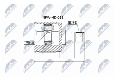 Автозапчасть NTY NPWHD011