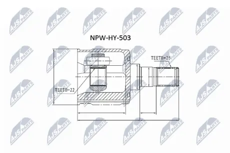 Автозапчасть NTY NPWHY503