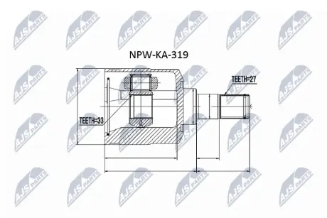 Автозапчасть NTY NPWKA319