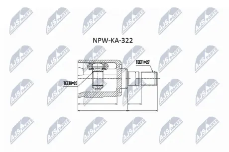 Автозапчасть NTY NPWKA322