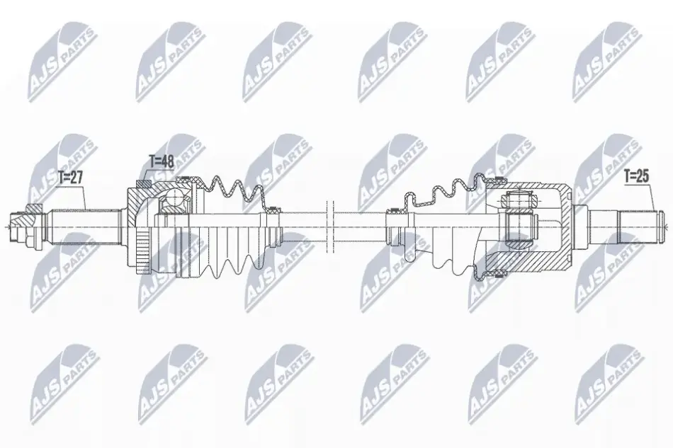 Піввісь NTY NPWKA392 (фото 1)