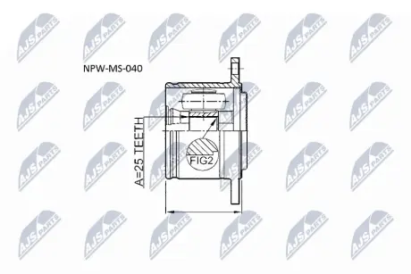 Автозапчасть NTY NPWMS040