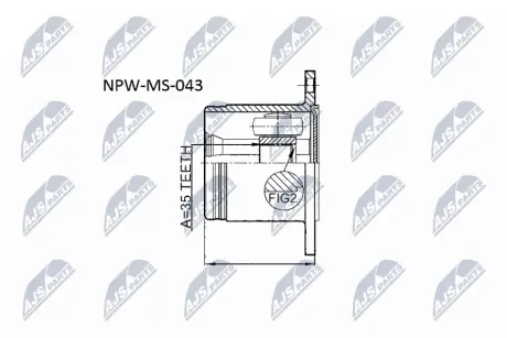 Автозапчасть NTY NPW-MS-043