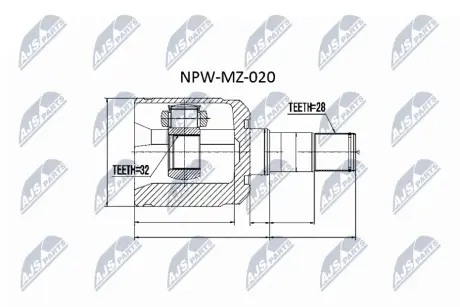 Автозапчасть NTY NPWMZ020