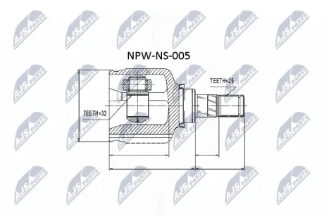Автозапчасть NTY NPWNS005