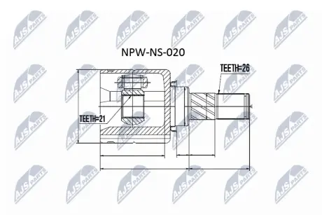 Автозапчасть NTY NPWNS020
