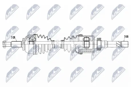 Піввісь права Renault Trafic 14- NTY NPW-PL-059