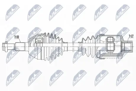 Автозапчасть NTY NPWPL146