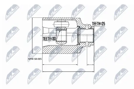 Автозапчасть NTY NPWSB005