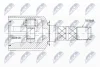 ШРКШ внутр. SUBARU FORESTER, IMPREZA, LEGACY (вир-во) NTY NPWSB013 (фото 1)