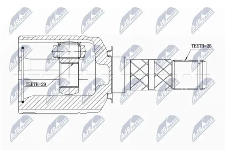 ШРКШ внутр. SUBARU FORESTER, IMPREZA, LEGACY (вир-во) NTY NPWSB013