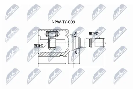 Автозапчасть NTY NPWTY009
