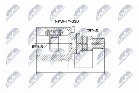 Автозапчасть NTY NPWTY010