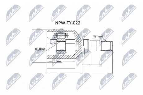 Автозапчасть NTY NPWTY022