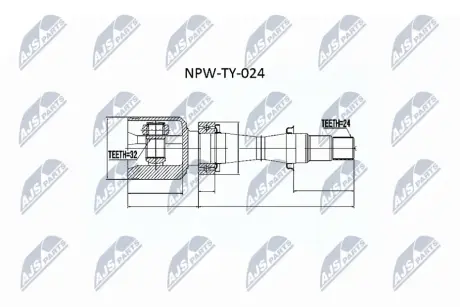 Автозапчасть NTY NPWTY024