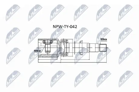 Автозапчасть NTY NPWTY042