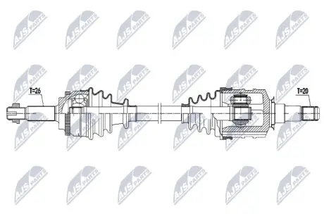 Автозапчасть NTY NPWTY190