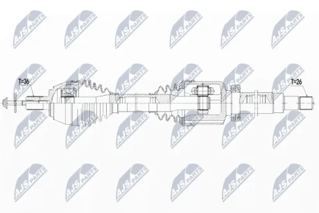 Автозапчасть NTY NPWVV125