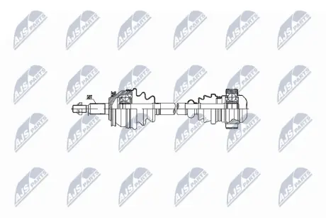 Вал приводной (2.0 TDi) NTY NPW-VW-048