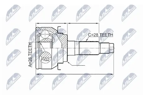 Автозапчасть NTY NPZ-FR-047