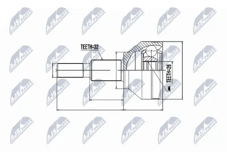 ШРКШ зовн. Dodge/Fiat NTY NPZ-FT-054