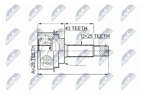 Автозапчасть NTY NPZMS059