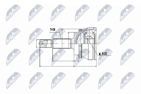 Автозапчасть NTY NPZ-TY-067