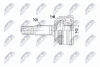 Шарнір рівних кутових швидкостей (ШРКШ) NTY NPZTY096 (фото 1)