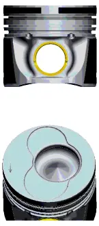 Engine piston. Поршень двигателя NURAL 8711490085