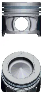 Поршень з кільцями RENAULT 76.5 1.5TDi K9K 26mm 05- з каналом охолодження (вир-во) NURAL 87-123407-30