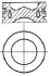 Поршень з кільцями FIAT-IVECO 88.6 F1 AE 0481 Euro 4 2.3 JTD 06- (вир-во) NURAL 87-138008-10 (фото 1)