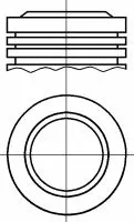 Engine piston. Поршень двигателя NURAL 8713940000