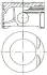 Поршень з кільцями OPEL 82.1 X18XE (вир-во) NURAL 87-307707-10 (фото 1)