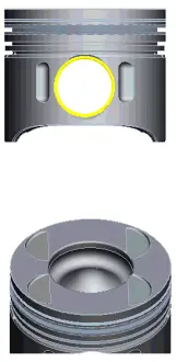 Поршень з кільцями MB 88.0 OM646.986 (вир-во) NURAL 8742870000